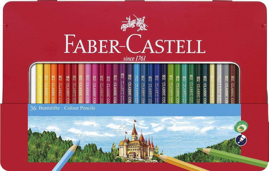 Faber-Castell Buntstifte 36er hexagonal Metalletui