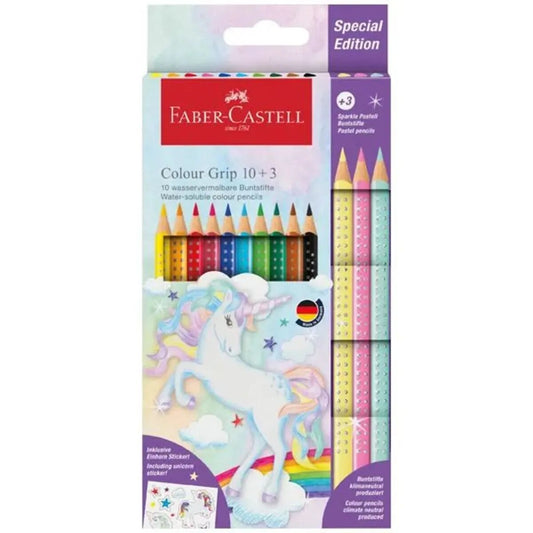 Faber-Castell Buntstifte Colour Grip Einhorn 10+3