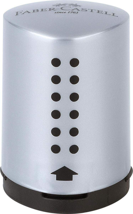 Faber-Castell Einfachspitzdose Grip 2001 Mini, silber