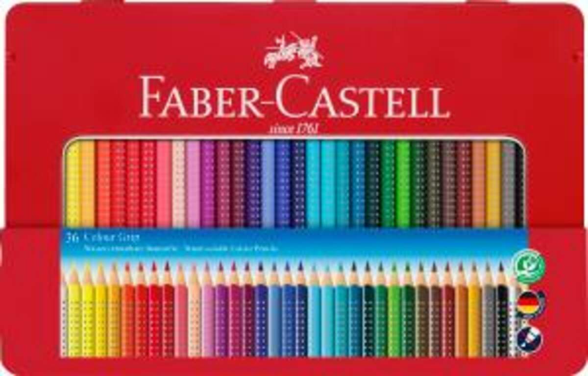 Faber-Castell Farbstift Colour GRIP, 36er Metalletui
