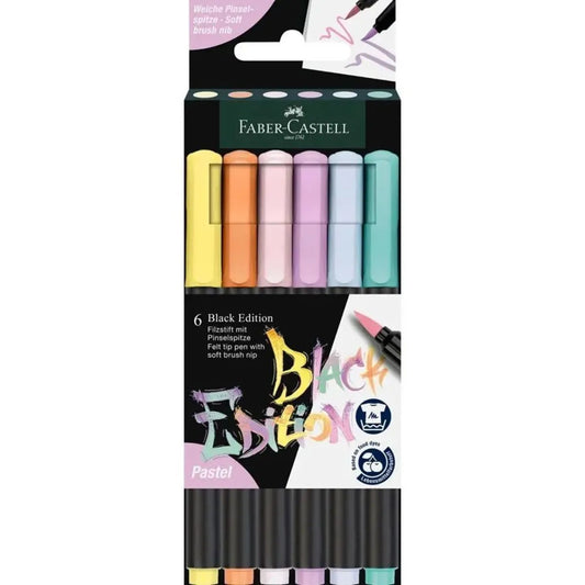 Faber-Castell Filzstift Black Edition 6er Pastell