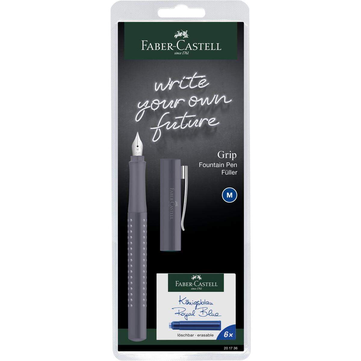 Faber-Castell Füller M Grip 2010 Harmony, 1 Stück, 4-fach sortiert