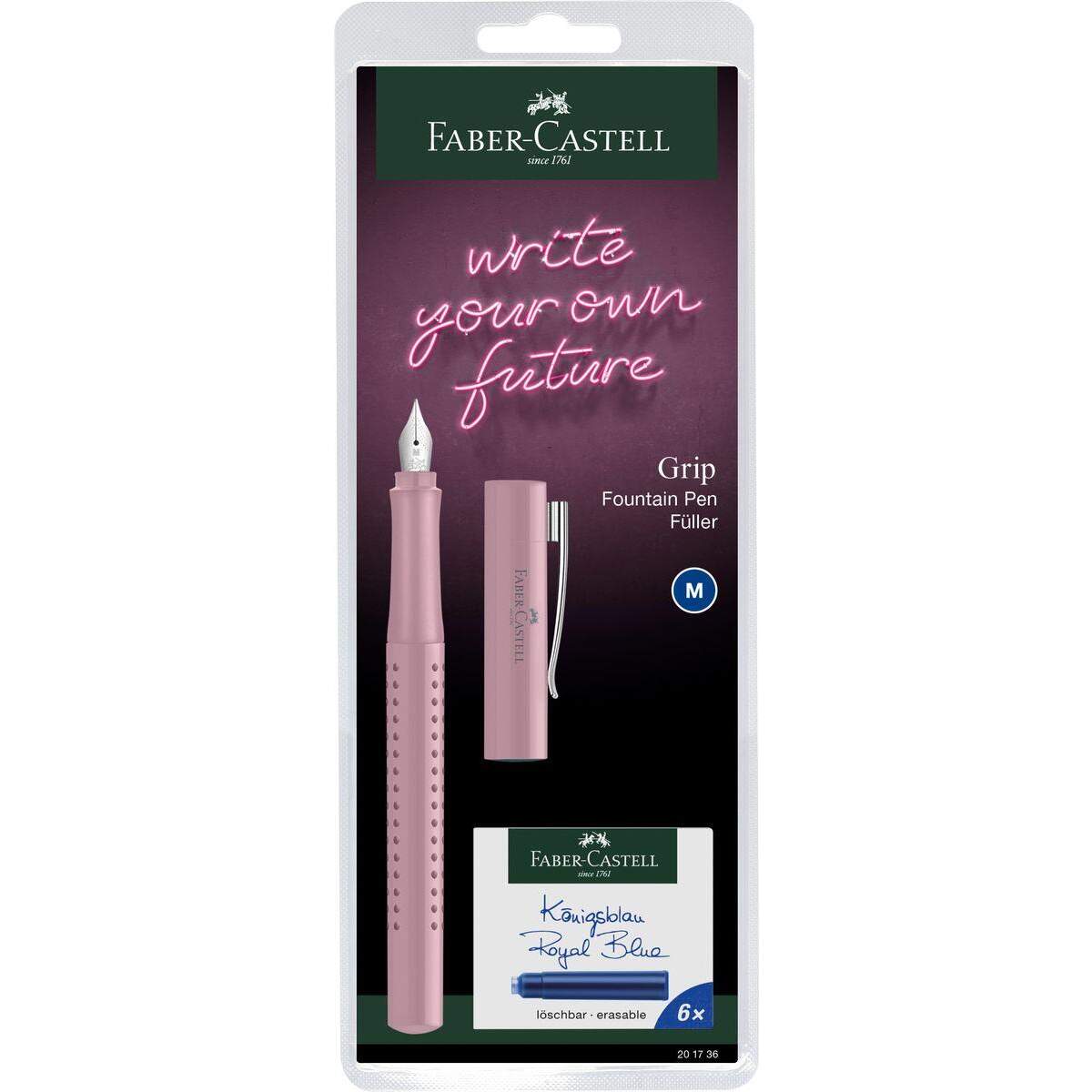 Faber-Castell Füller M Grip 2010 Harmony, 1 Stück, 4-fach sortiert