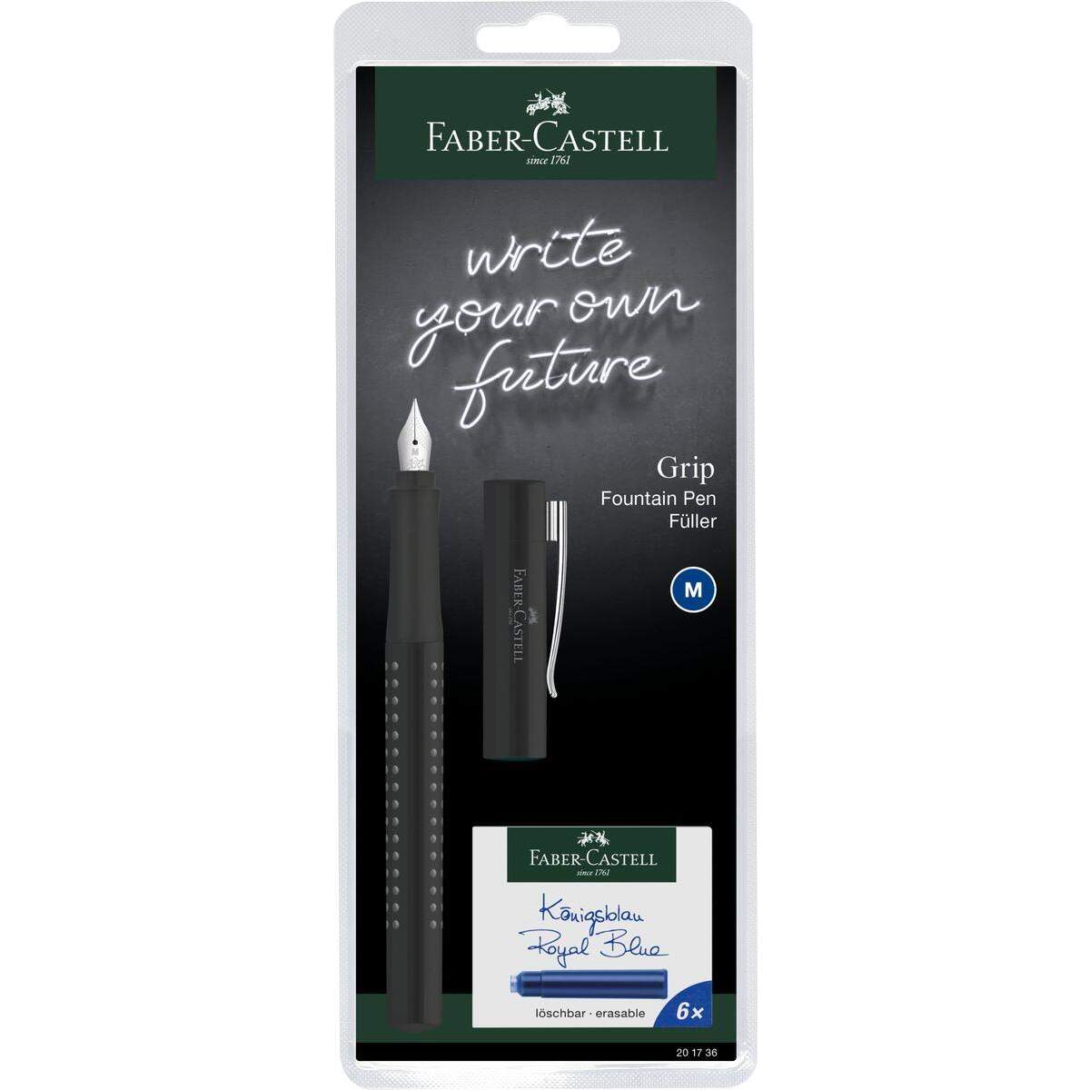 Faber-Castell Füller M Grip 2010 Harmony, 1 Stück, 4-fach sortiert