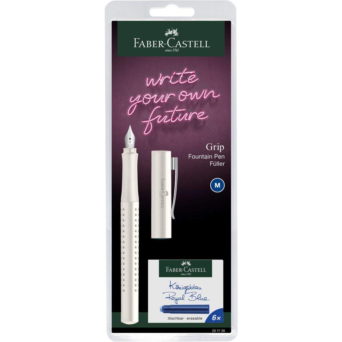 Faber-Castell Füller M Grip 2010 Harmony, 1 Stück, 4-fach sortiert
