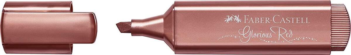 Faber-Castell Textmarker TL 46, Metallic rot