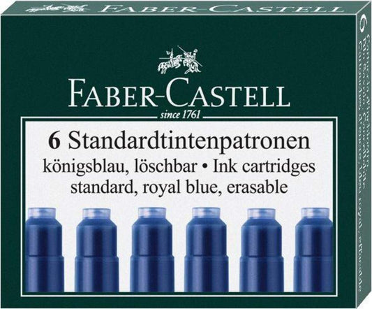 Faber-Castell Tintenpatronen Standard, königsblau, 6 Stück