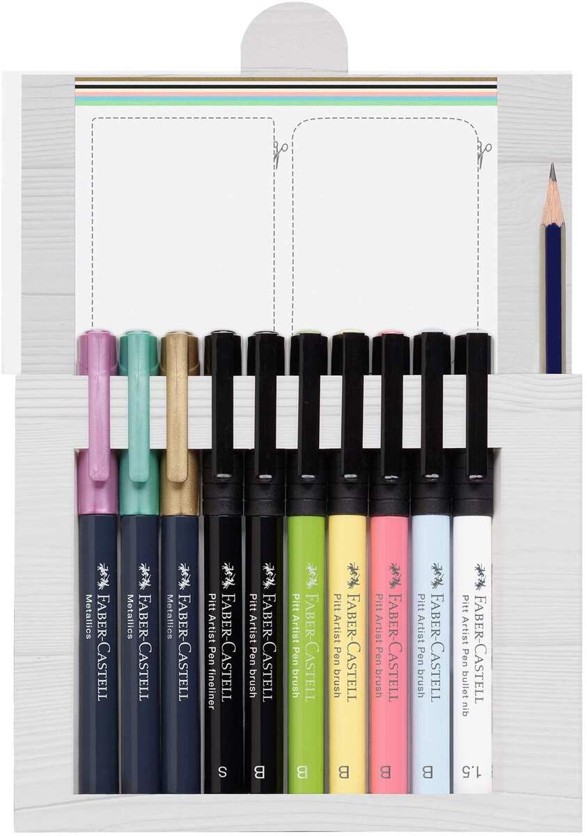 Faber-Castell Tuschestift Pitt Artist Pen Hand Lettering Set, 12 teilig