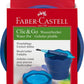 Faber-Castell Wasserbecher Clic&Go, blau