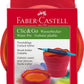 Faber-Castell Wasserbecher Clic&Go, rot