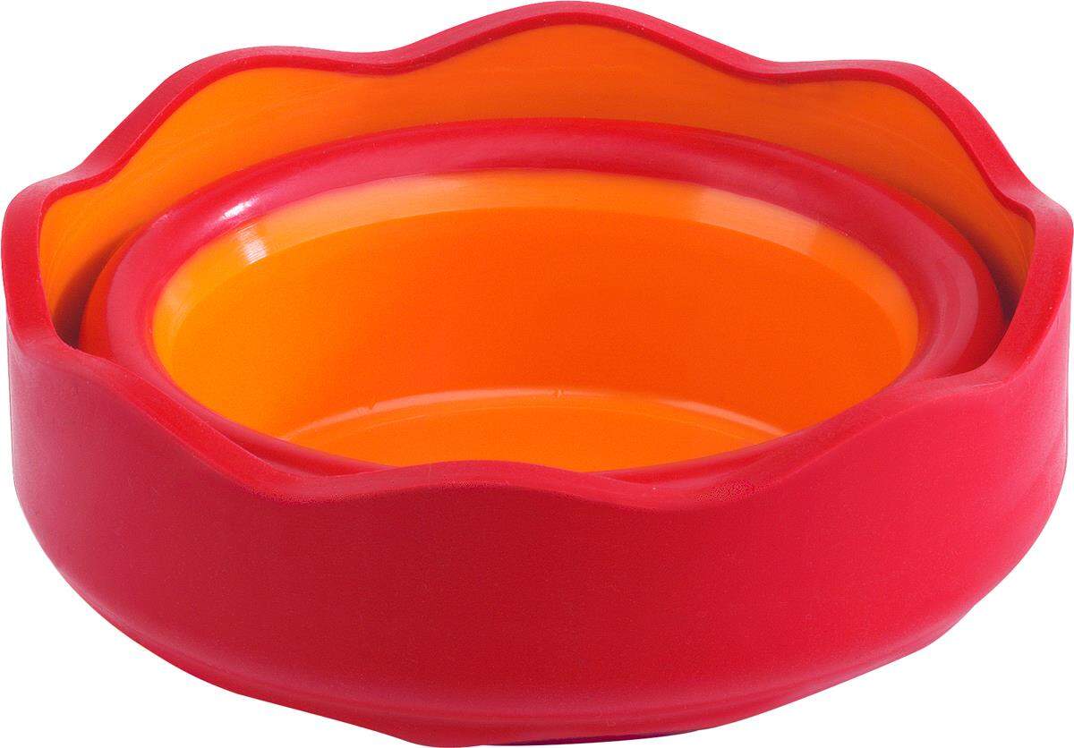Faber-Castell Wasserbecher Clic&Go, rot