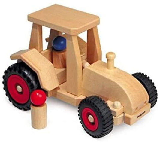 Fagus Traktor + 2 Figuren, 26 cm