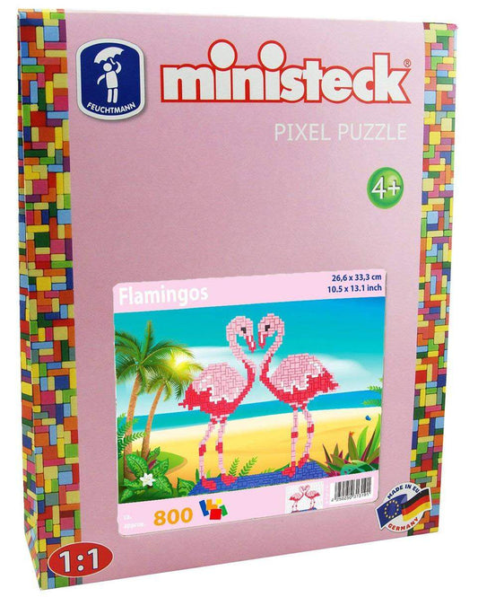 Feuchtmann ministeck Flamingos XL Box, 800 Teile