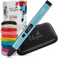 Filapen 3D Stift Set mit 10 Filamenten und Etui (blau)
