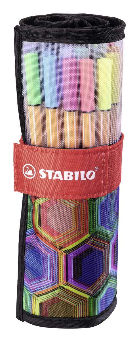 Fineliner - STABILO point 88 - 25er Rollerset ARTY Edition - mit 25 verschiedenen Farben