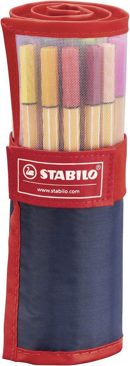 Fineliner - STABILO point 88 - 25er Rollerset - mit 25 verschiedenen Farben