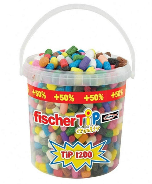 Fischertechnik fischerTiP creativ, 1200 TiPs +50 Prozent im Eimer