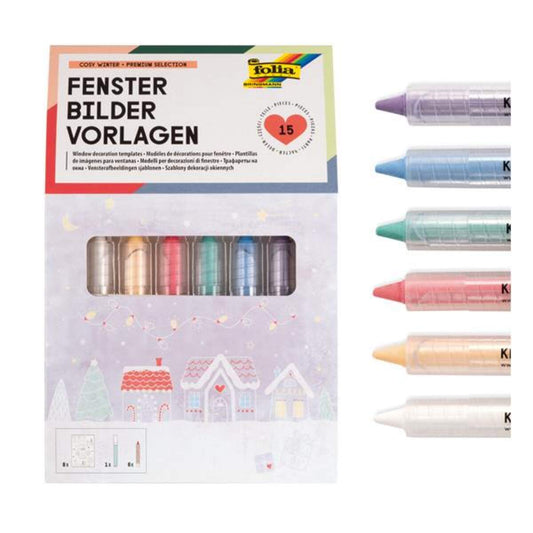 Folia 39249 - Fensterbilder Vorlagen COSY WINTER-Premium