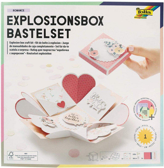 Folia Explosionsbox Bastelset Romance