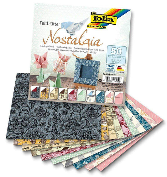 Folia Faltbätter Nostalgia 15 x 15 cm