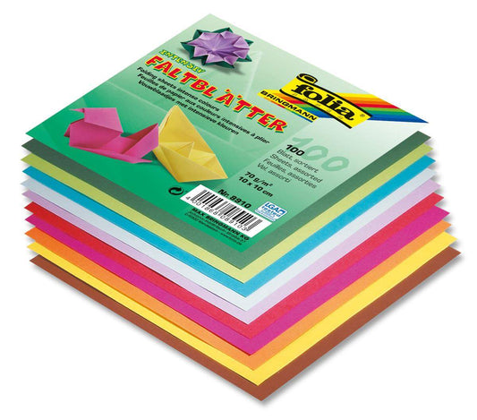 Folia Faltblätter 10 x 10 cm, 100 Blatt