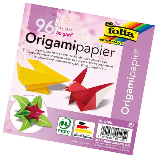 Folia Faltblätter, 96 Blatt, 13 x 13cm