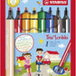 Gefederter Dreikant-Filzstift - STABILO Trio Scribbi - 8er Pack - mit 8 verschiedenen Farben