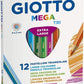 Giotto Mega Tri 12er Holzbuntstifte 12 Farben