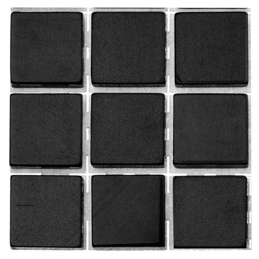 Glorex Poly-Mosaic, 10 x 10mm, schwarz, 63 Stück