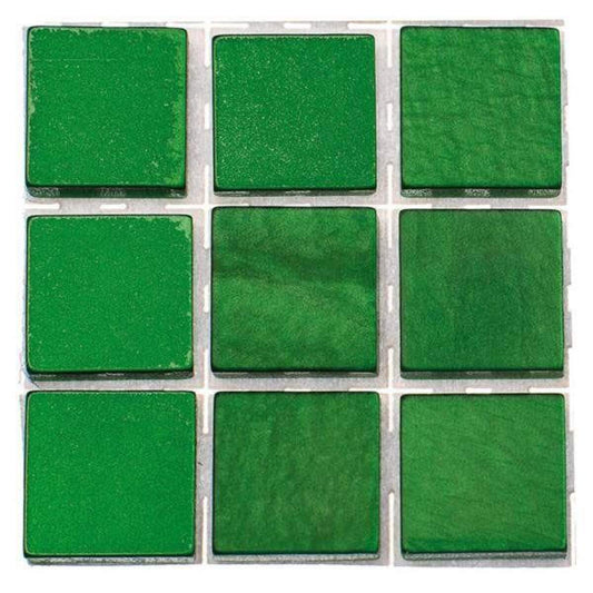 Glorex Poly-Mosaic, 10 x 10mm, dunkelgrün, 63 Stück