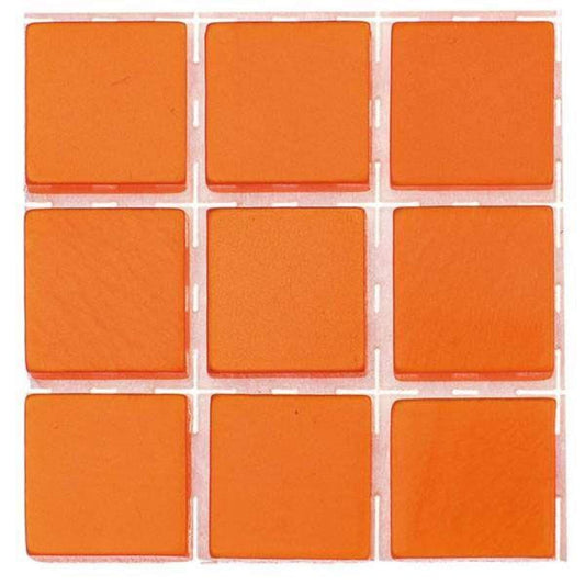 Glorex Poly-Mosaic, 10 x 10mm, orange, 63 Stück