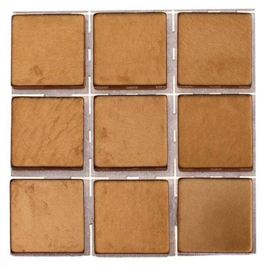Glorex Poly-Mosaic, 10 x 10mm, hellbraun, 63 Stück