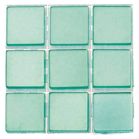 Glorex Poly-Mosaic, 10 x 10mm, türkis, 63 Stück