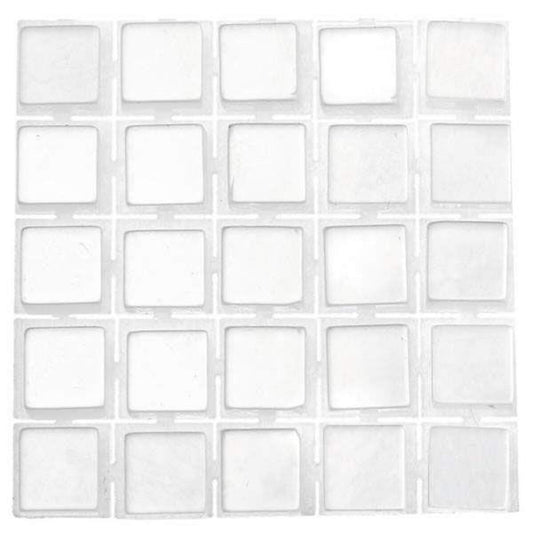 Glorex Poly-Mosaic, 5 x 5mm, weiß, 119 Stück