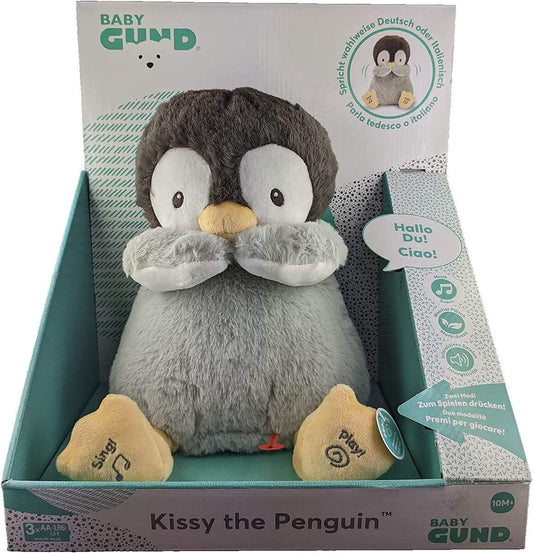 GUND Kissy, der Pinguin - singt, spricht und wirft Küsschen