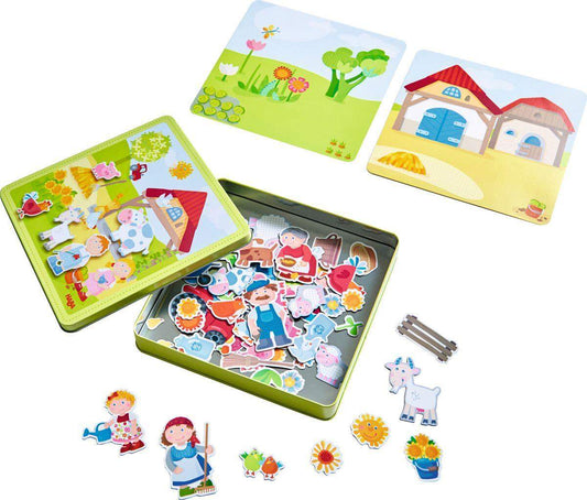 HABA 301951 Magnetspiel-Box Peters und Paulines Bauernhof