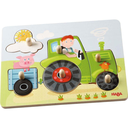 HABA 302535 Greifpuzzle Traktor