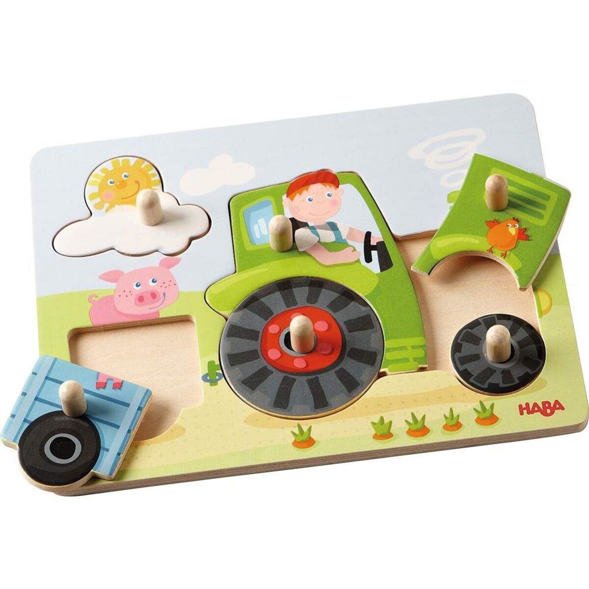 HABA 302535 Greifpuzzle Traktor