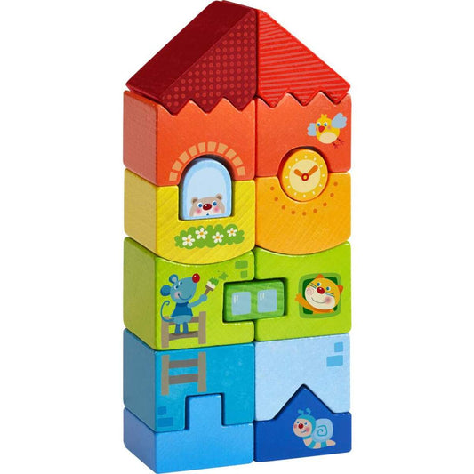 HABA 303708 Stapelspiel Tier-Hochhaus