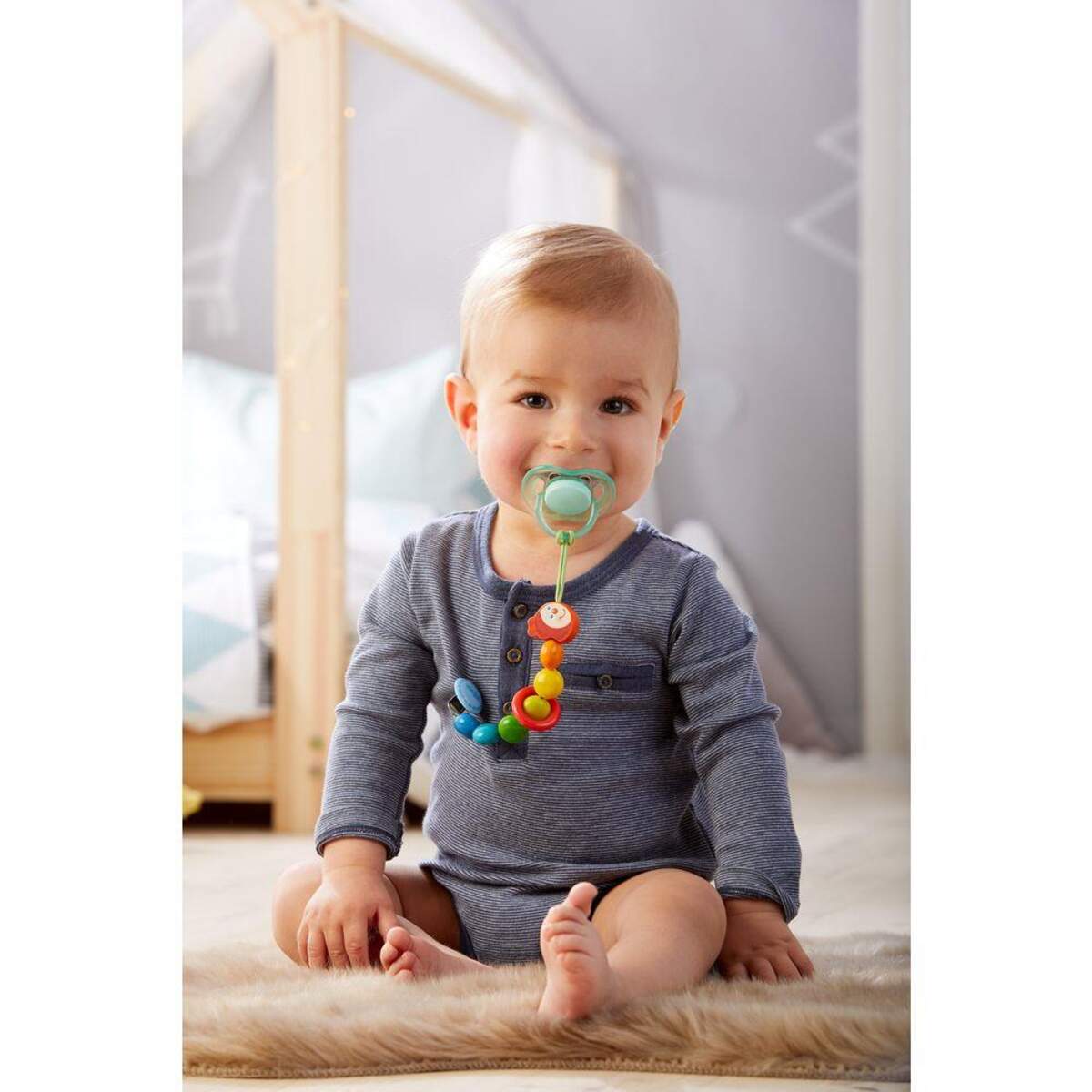 HABA 303755 Schnullerkette Raupe