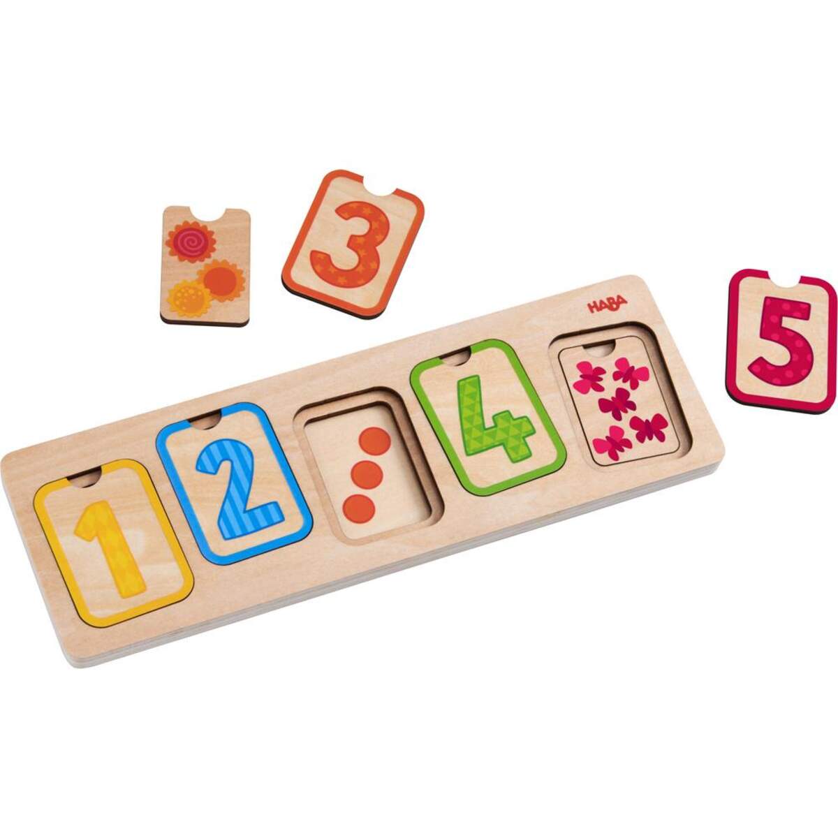 HABA 304587 Holzpuzzle Erste Zahlen