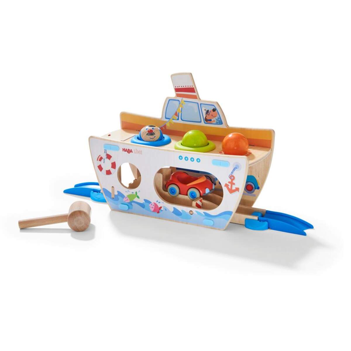 HABA 304816 Kullerbü Klopfbank Schiff ahoi