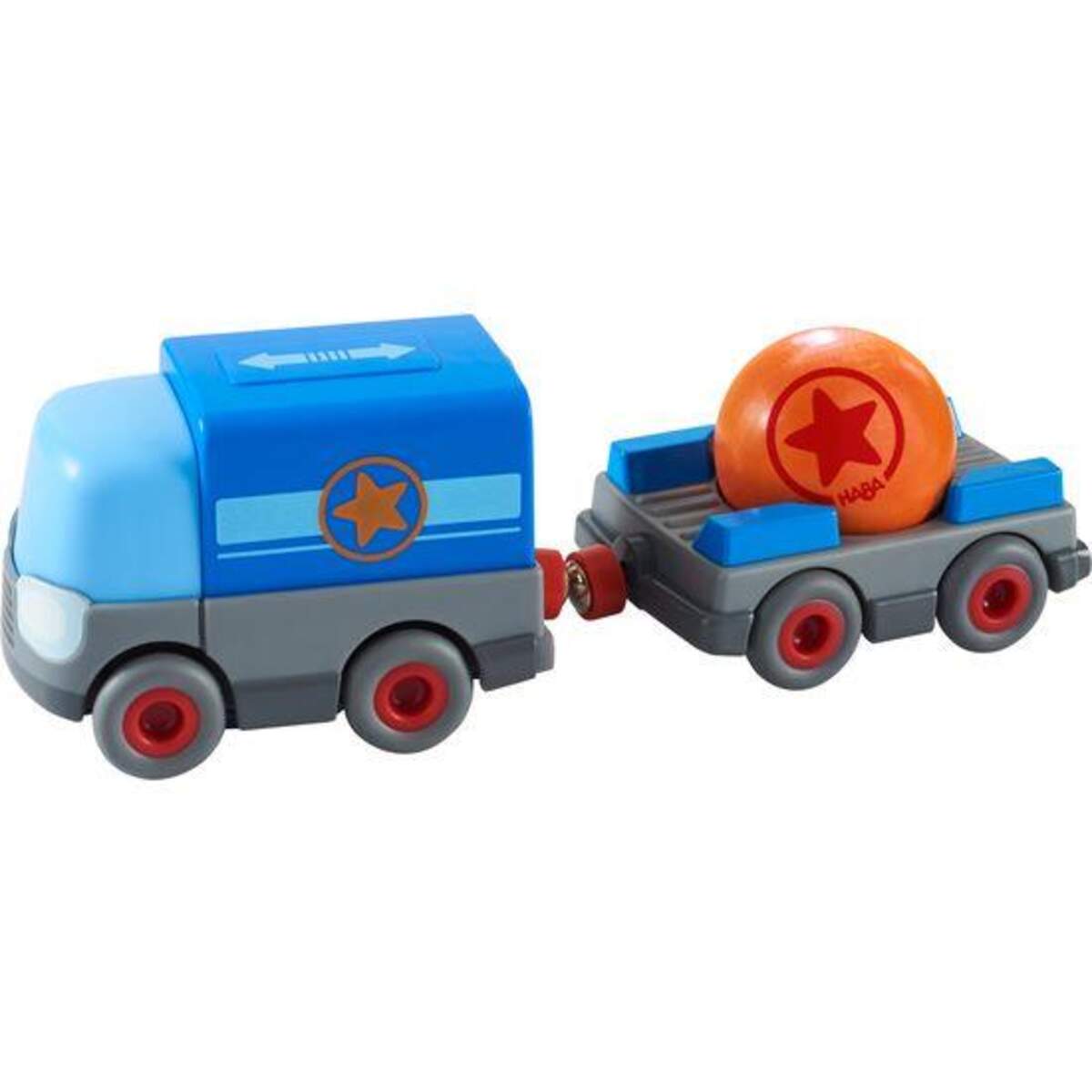 HABA 304820 Kullerbü Batterie-LKW mit Anhänger