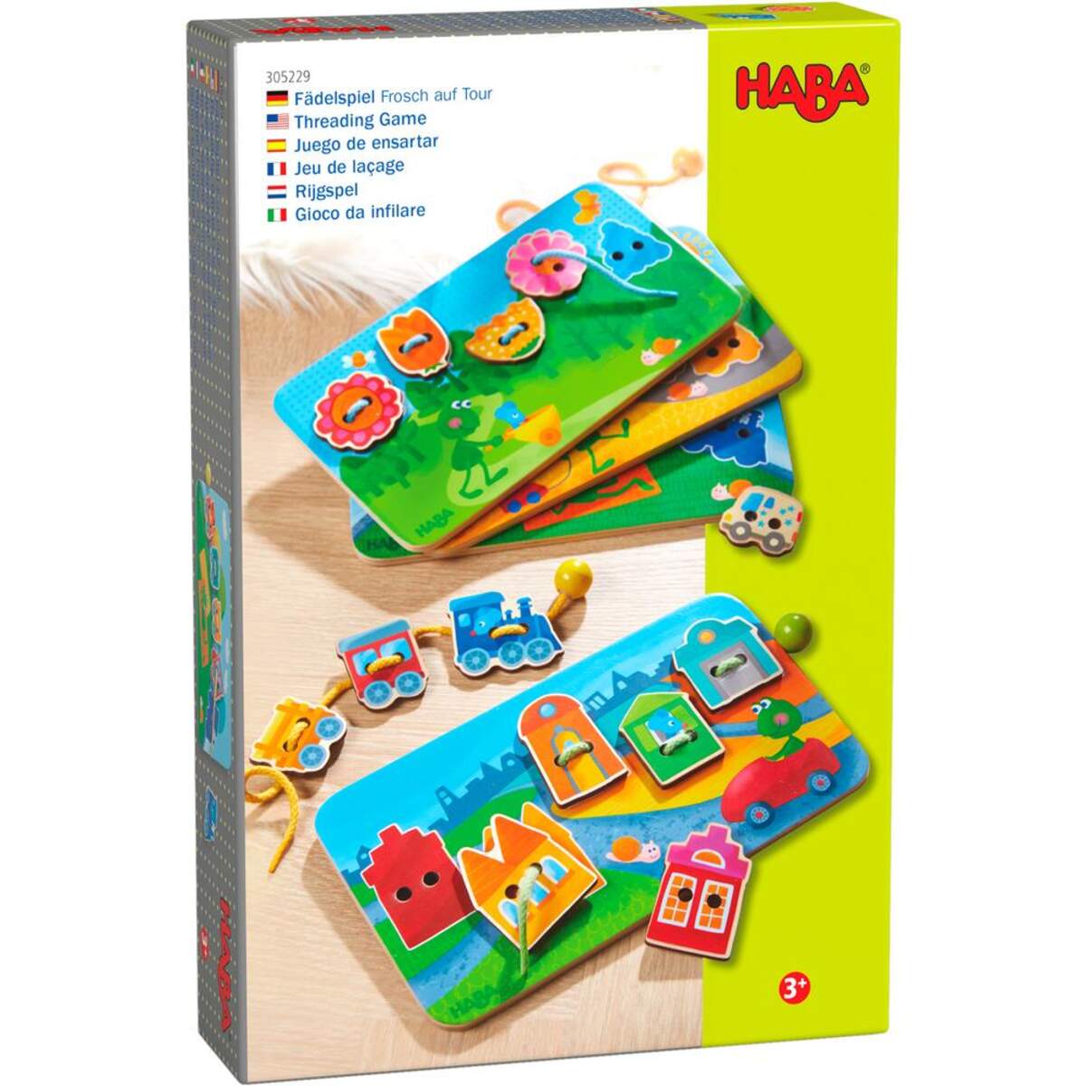 HABA 305229 Fädelspiel Frosch auf Tour