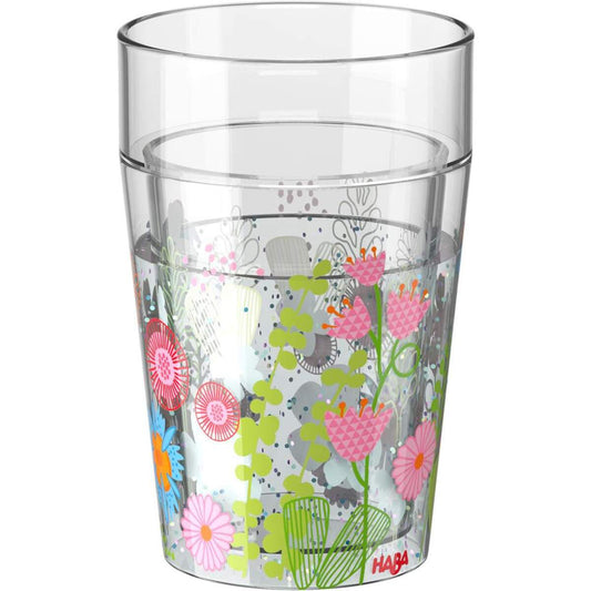 HABA 305706 - Glitzerbecher Blumen