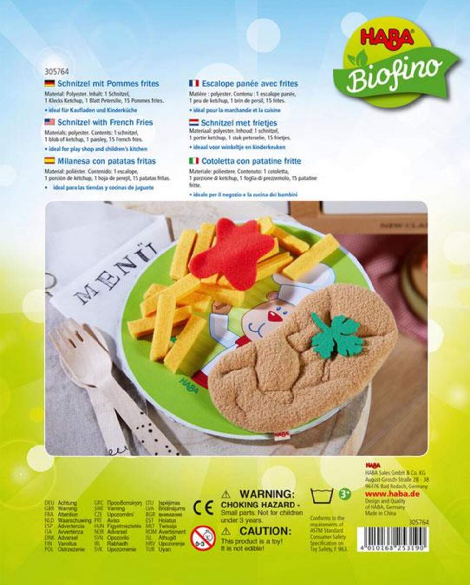 HABA 305764 Schnitzel mit Pommes frites