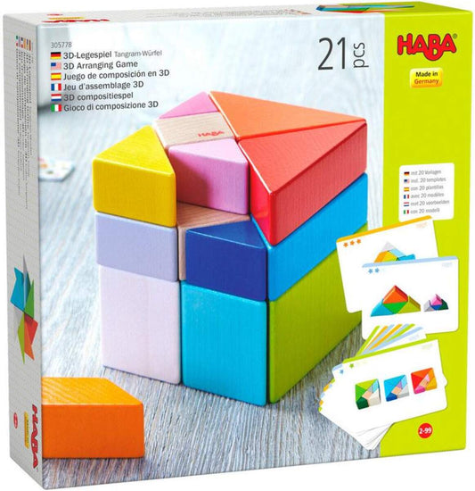 HABA 305778 3D-Legespiel Tangram-Würfel