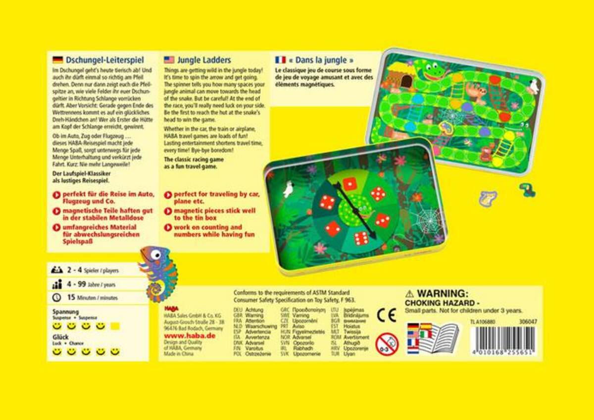 HABA 306047 Dschungel-Leiterspiel
