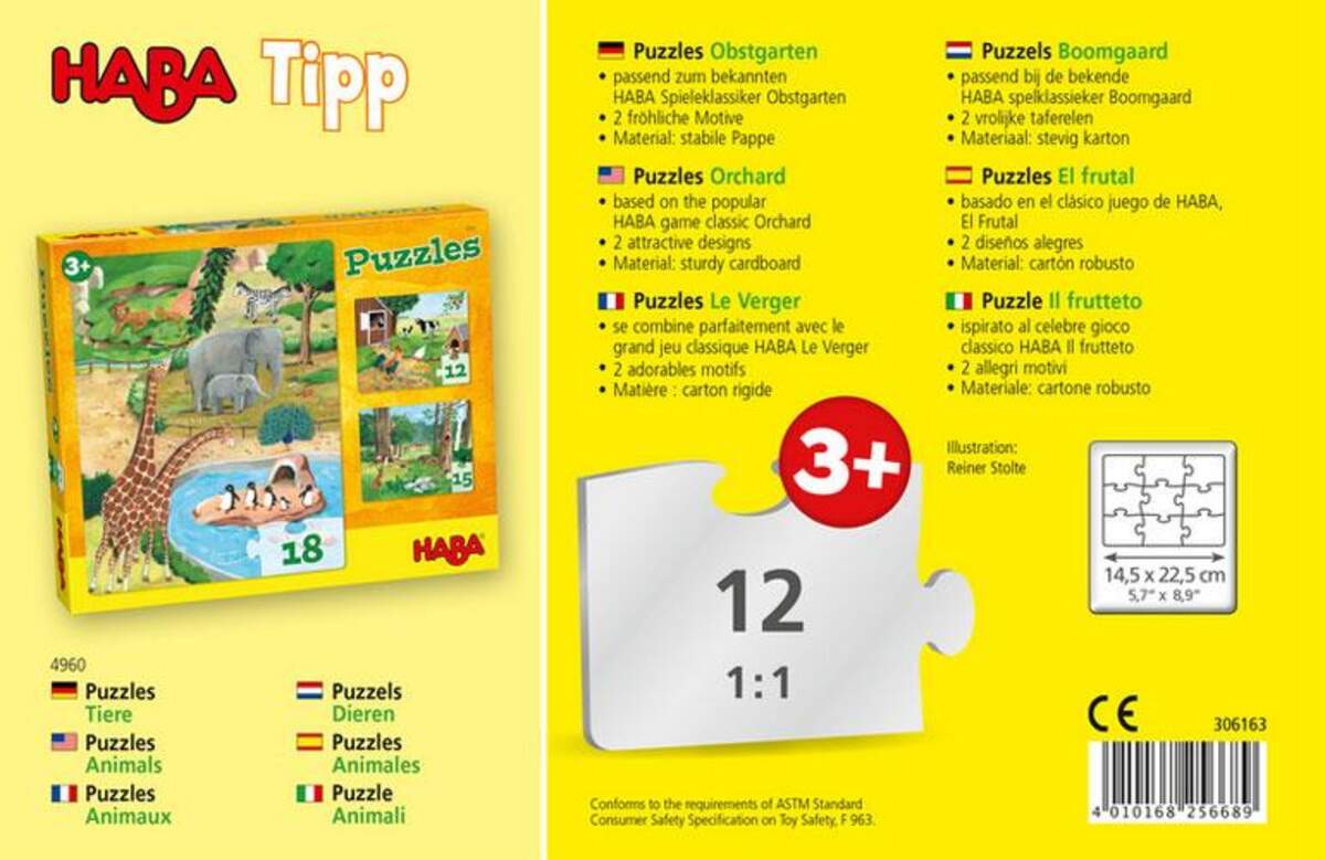 HABA 306163 Puzzles Obstgarten