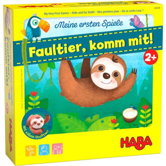 HABA 306599 Meine ersten Spiele – Faultier, komm mit!